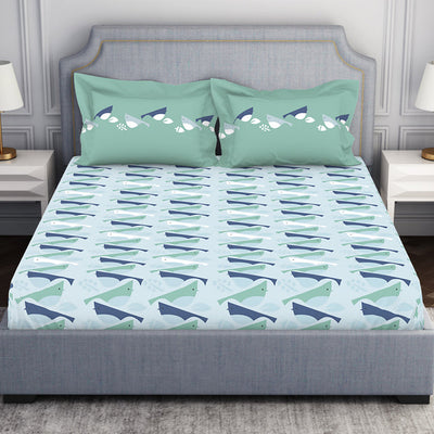 Youthopia Floral 100% Cotton Double Bedsheet - Essentials by Spaces