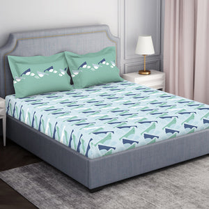 Youthopia Floral 100% Cotton Double Bedsheet - Essentials by Spaces