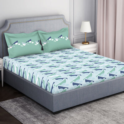 Youthopia Floral 100% Cotton Double Bedsheet - Essentials by Spaces