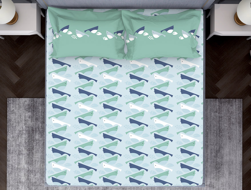 Youthopia Floral 100% Cotton Double Bedsheet - Essentials by Spaces