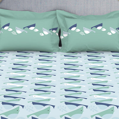 Youthopia Floral 100% Cotton Double Bedsheet - Essentials by Spaces