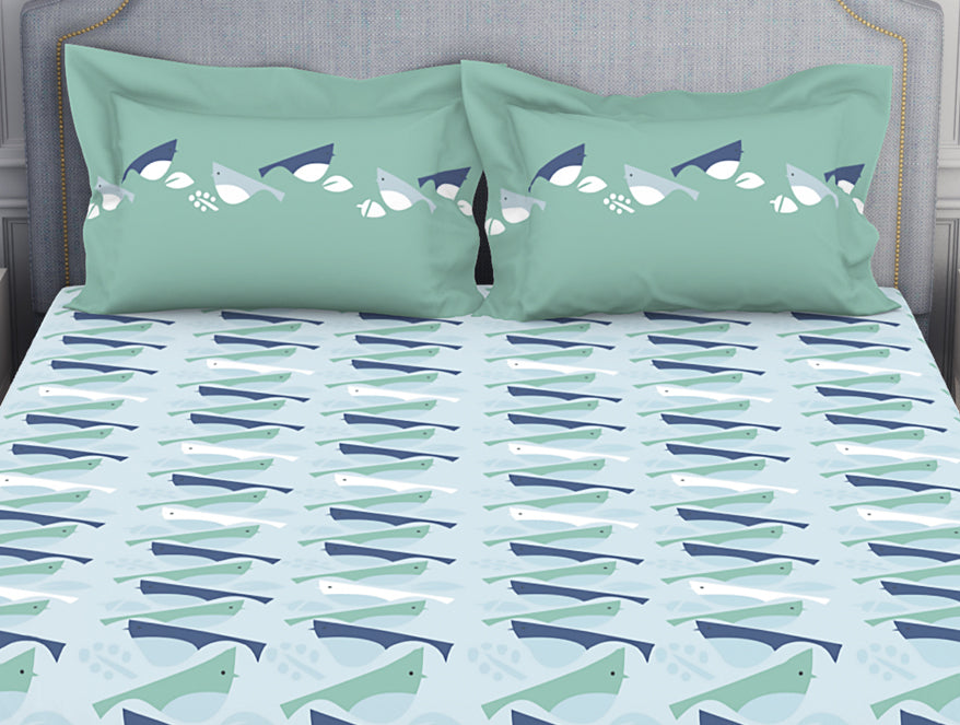 Youthopia Floral 100% Cotton Double Bedsheet - Essentials by Spaces