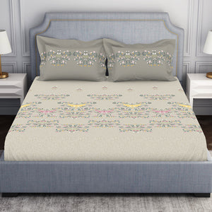 Youthopia Floral 100% Cotton Double Bedsheet - Essentials by Spaces