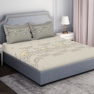 Youthopia Floral 100% Cotton Double Bedsheet - Essentials by Spaces