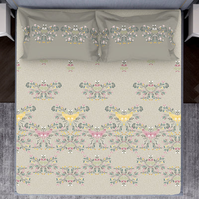 Youthopia Floral 100% Cotton Double Bedsheet - Essentials by Spaces
