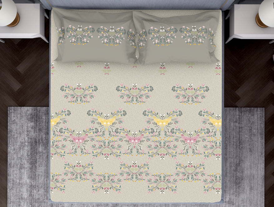 Youthopia Floral 100% Cotton Double Bedsheet - Essentials by Spaces
