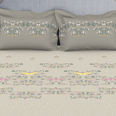 Youthopia Floral 100% Cotton Double Bedsheet - Essentials by Spaces