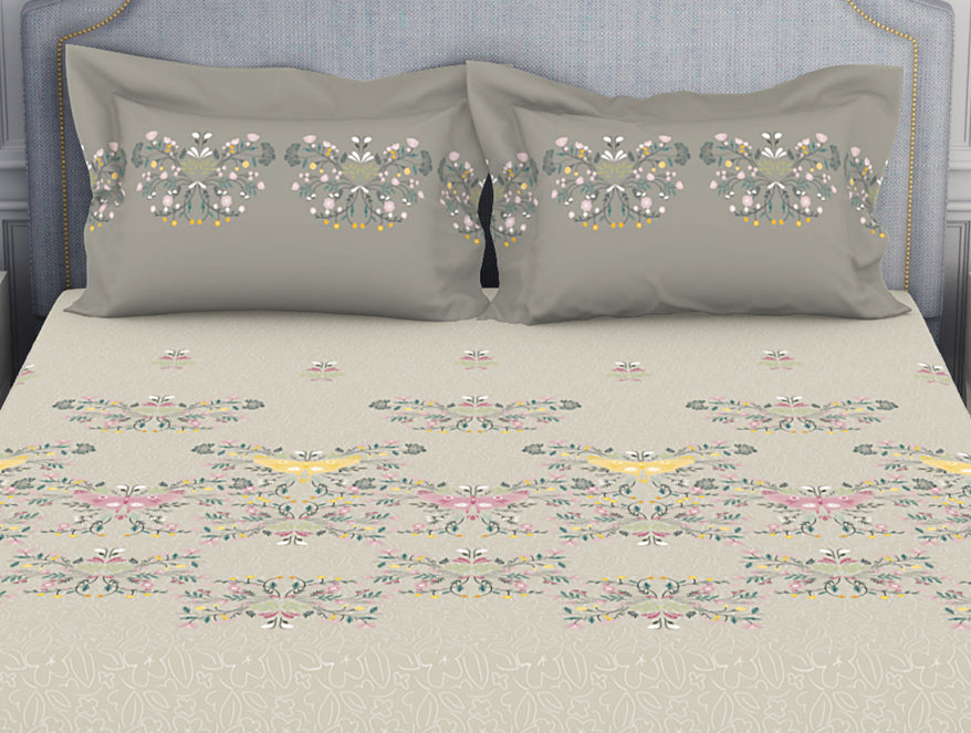 Youthopia Floral 100% Cotton Double Bedsheet - Essentials by Spaces