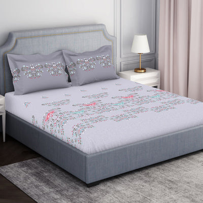 Youthopia Floral 100% Cotton Double Bedsheet - Essentials by Spaces