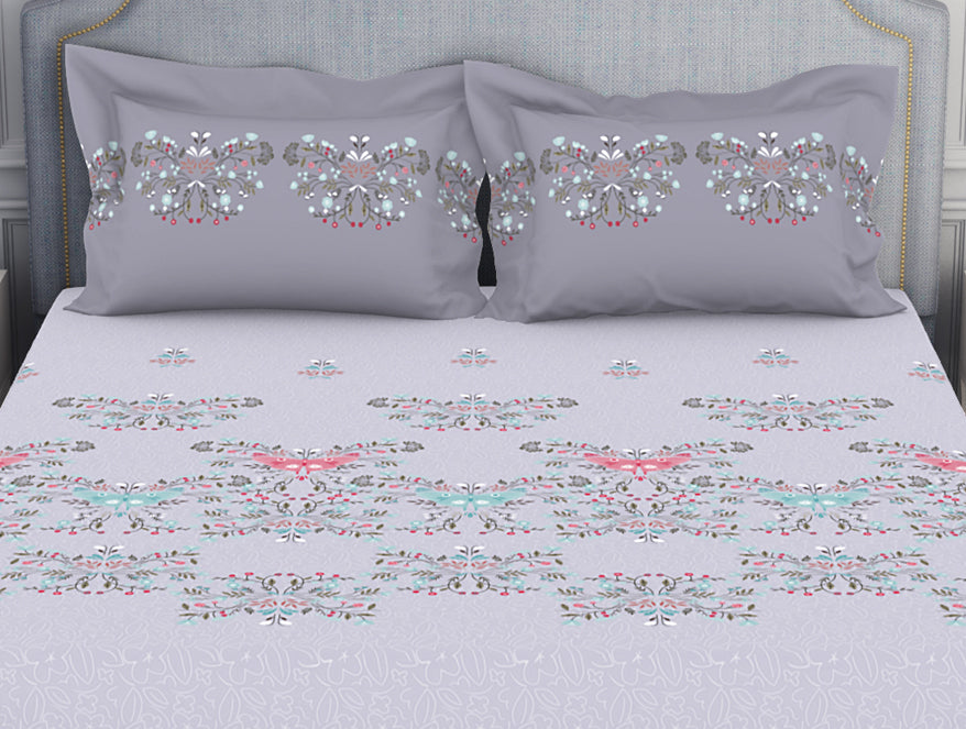 Youthopia Floral 100% Cotton Double Bedsheet - Essentials by Spaces