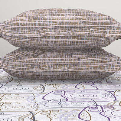 Youthopia Geometric 100% Cotton Double Bedsheet - Essentials by Spaces