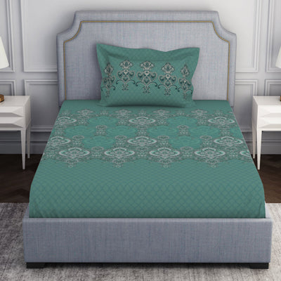 Ornamenta Ornate 100% Cotton Single Bedsheet - Essentials by Spaces