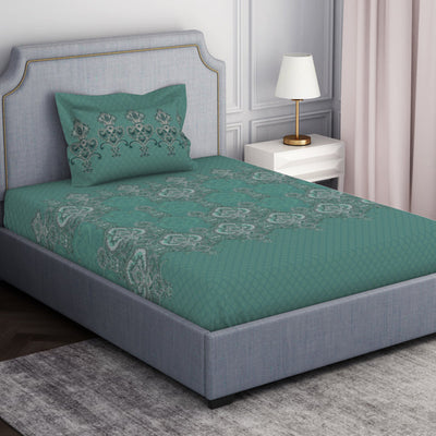 Ornamenta Ornate 100% Cotton Single Bedsheet - Essentials by Spaces