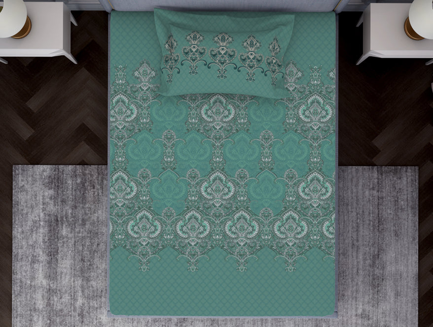 Ornamenta Ornate 100% Cotton Single Bedsheet - Essentials by Spaces