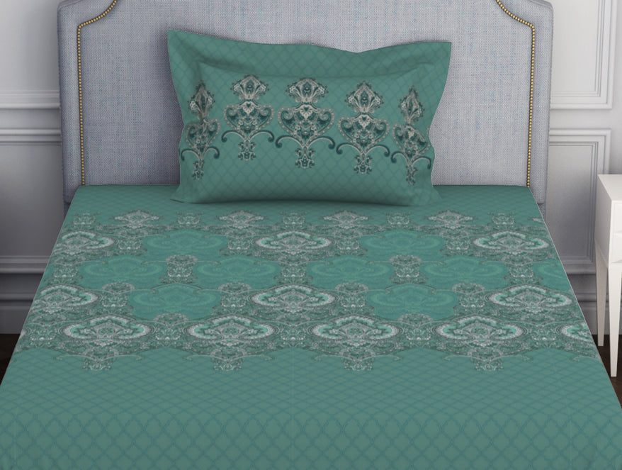 Ornamenta Ornate 100% Cotton Single Bedsheet - Essentials by Spaces