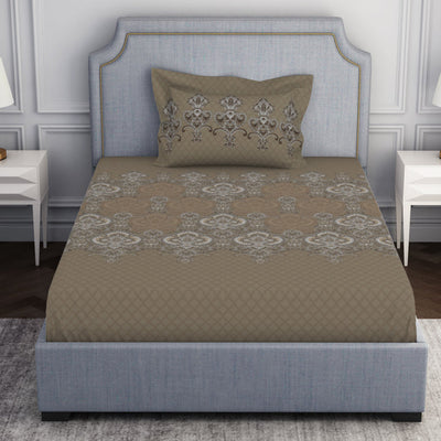 Ornamenta Ornate 100% Cotton Single Bedsheet - Essentials by Spaces