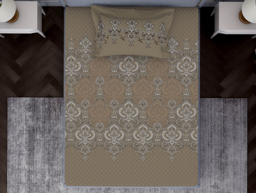 Ornamenta Ornate 100% Cotton Single Bedsheet - Essentials by Spaces