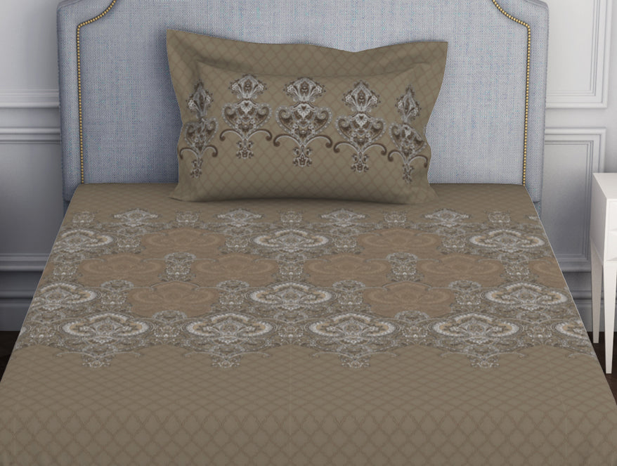 Ornamenta Ornate 100% Cotton Single Bedsheet - Essentials by Spaces