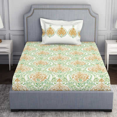 Ornamenta Ornate 100% Cotton Single Bedsheet - Essentials by Spaces