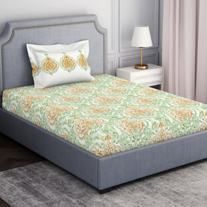 Ornamenta Ornate 100% Cotton Single Bedsheet - Essentials by Spaces