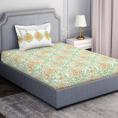 Ornamenta Ornate 100% Cotton Single Bedsheet - Essentials by Spaces