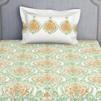 Ornamenta Ornate 100% Cotton Single Bedsheet - Essentials by Spaces