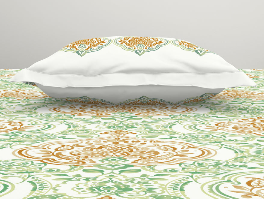 Ornamenta Ornate 100% Cotton Single Bedsheet - Essentials by Spaces