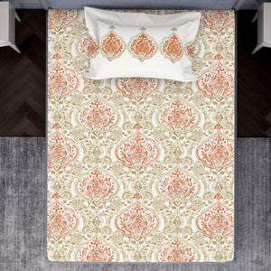 Ornamenta Ornate 100% Cotton Single Bedsheet - Essentials by Spaces