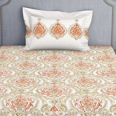 Ornamenta Ornate 100% Cotton Single Bedsheet - Essentials by Spaces