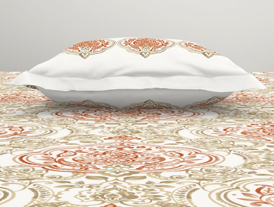 Ornamenta Ornate 100% Cotton Single Bedsheet - Essentials by Spaces