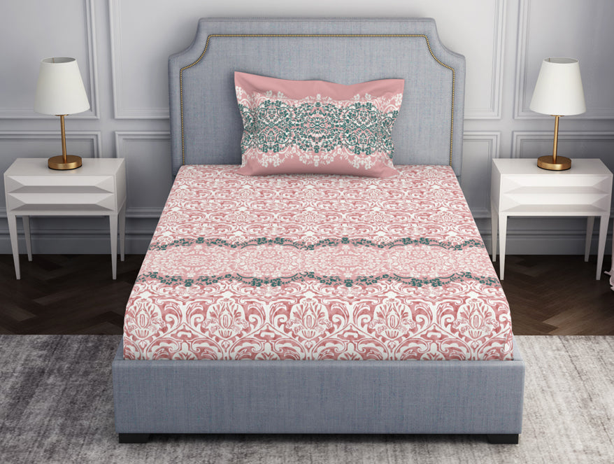 Ornamenta Ornate 100% Cotton Single Bedsheet - Essentials by Spaces