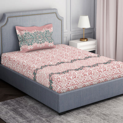 Ornamenta Ornate 100% Cotton Single Bedsheet - Essentials by Spaces