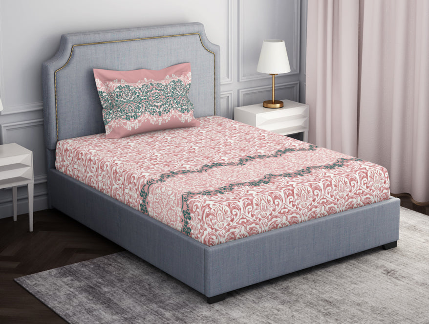 Ornamenta Ornate 100% Cotton Single Bedsheet - Essentials by Spaces
