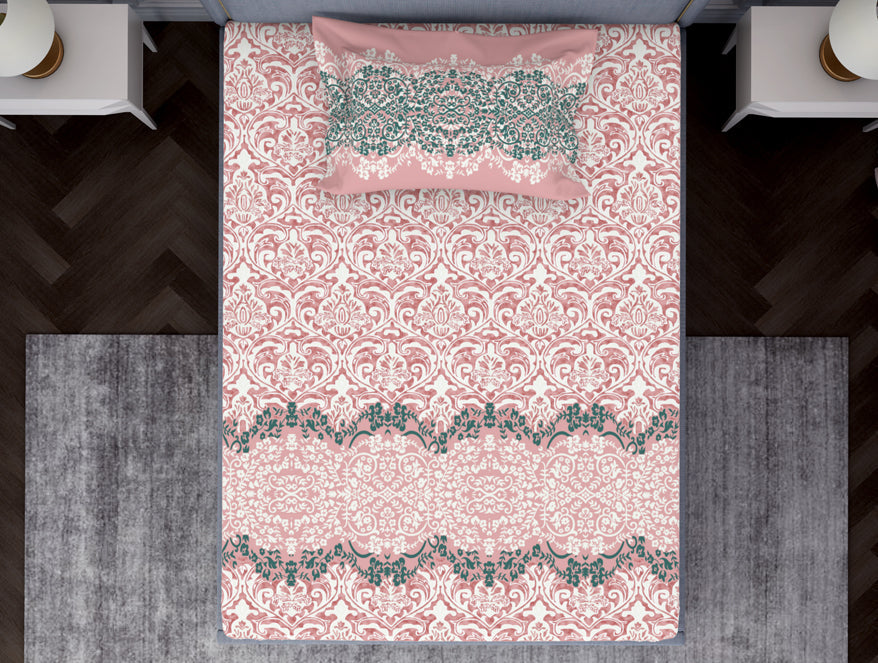 Ornamenta Ornate 100% Cotton Single Bedsheet - Essentials by Spaces