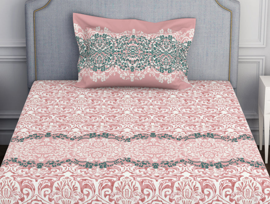 Ornamenta Ornate 100% Cotton Single Bedsheet - Essentials by Spaces