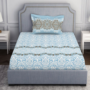 Ornamenta Ornate 100% Cotton Single Bedsheet - Essentials by Spaces