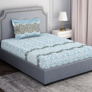 Ornamenta Ornate 100% Cotton Single Bedsheet - Essentials by Spaces