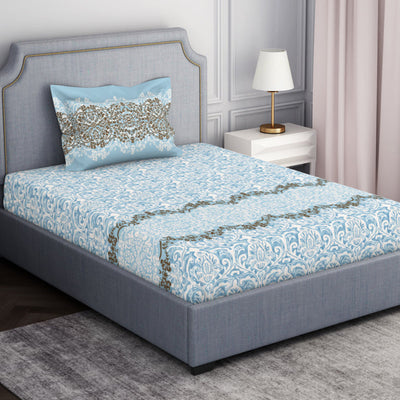 Ornamenta Ornate 100% Cotton Single Bedsheet - Essentials by Spaces