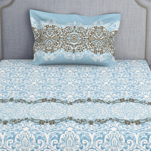 Ornamenta Ornate 100% Cotton Single Bedsheet - Essentials by Spaces