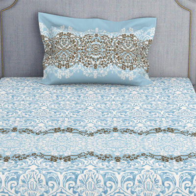 Ornamenta Ornate 100% Cotton Single Bedsheet - Essentials by Spaces