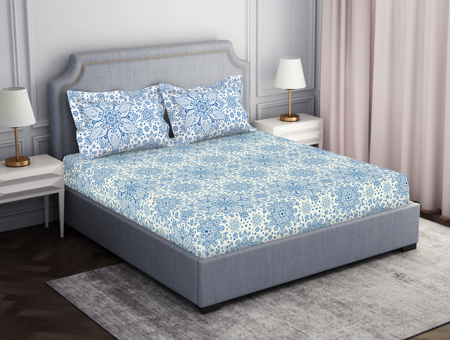 Ornamenta Ornate 100% Cotton Fitted Queen - Essentials by Spaces
