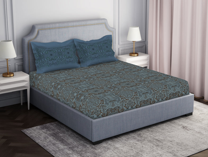 Ornamenta Ornate 100% Cotton Fitted Queen - Essentials by Spaces