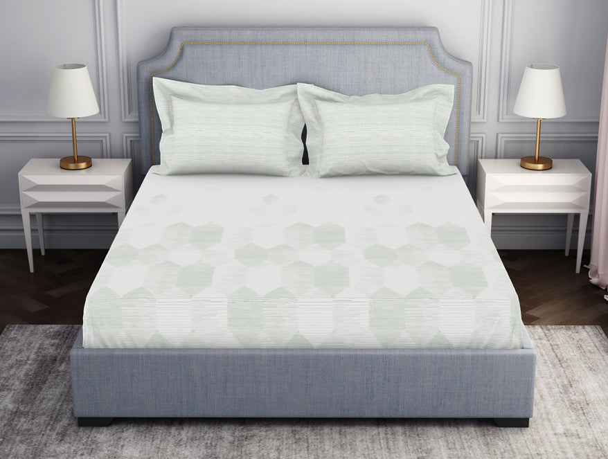 Tonalelgence Geometric 100% Cotton Fitted Queen - Essentials by Spaces