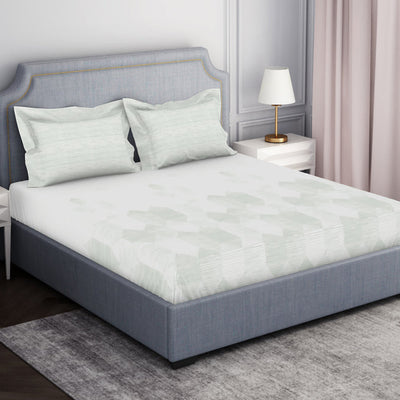 Tonalelgence Geometric 100% Cotton Fitted Queen - Essentials by Spaces