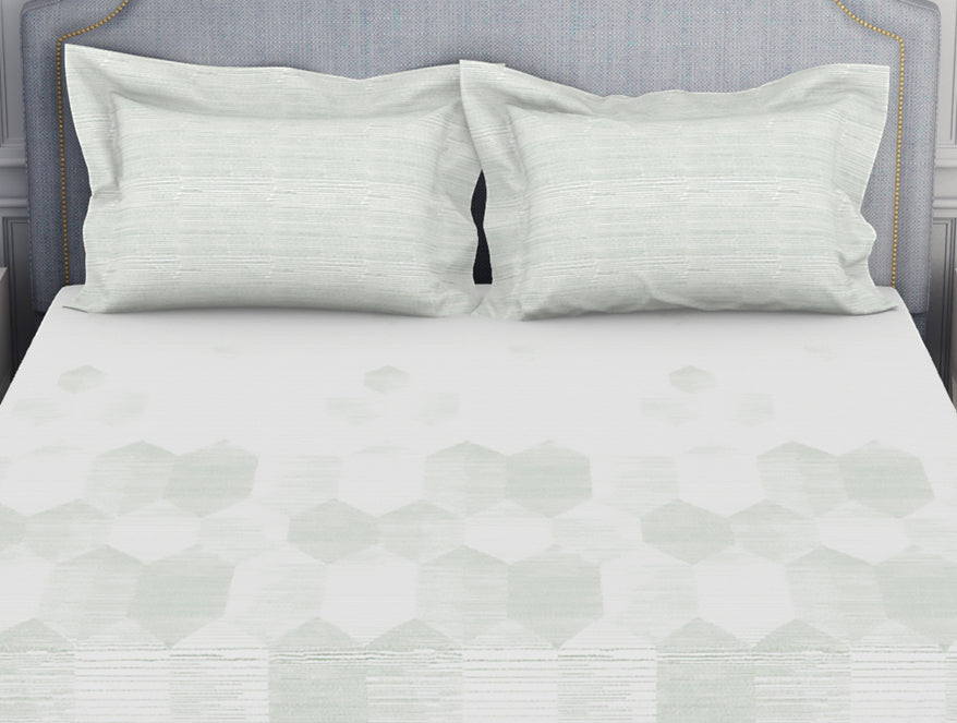 Tonalelgence Geometric 100% Cotton Fitted Queen - Essentials by Spaces