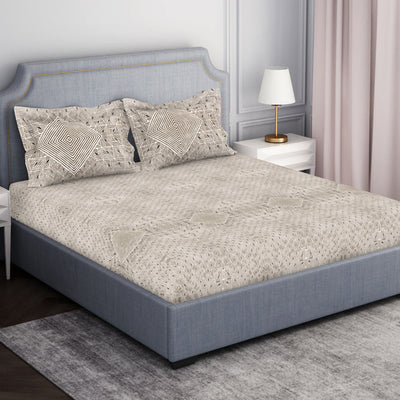 Tonalelgence Geometric 100% Cotton Fitted Queen - Essentials by Spaces