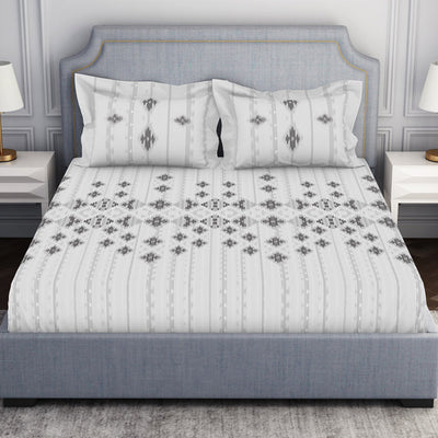 Tonalelgence Geometric 100% Cotton Fitted Queen - Essentials by Spaces