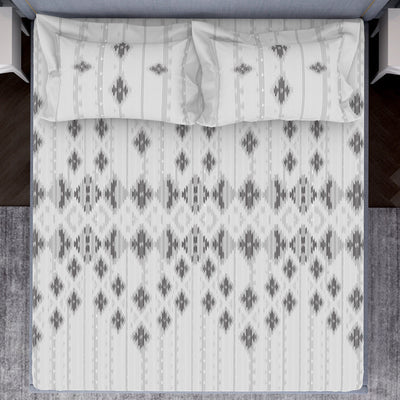 Tonalelgence Geometric 100% Cotton Fitted Queen - Essentials by Spaces