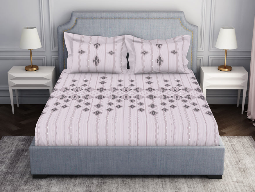Tonalelgence Geometric 100% Cotton Fitted Queen - Essentials by Spaces