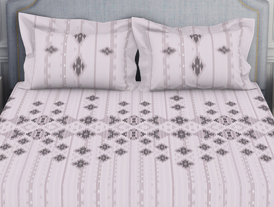 Tonalelgence Geometric 100% Cotton Fitted Queen - Essentials by Spaces